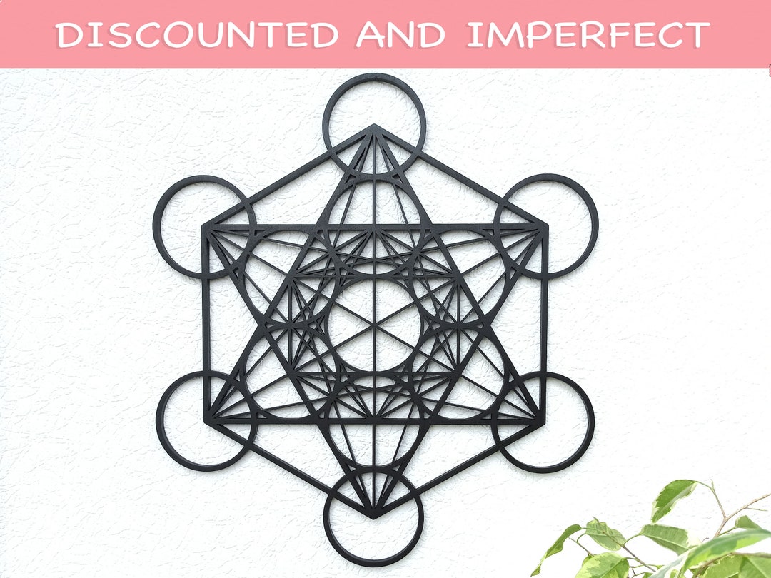 DISCOUNTED Sacred Geometry Wall Hanging, Metatrons Cube Wall Decor ...