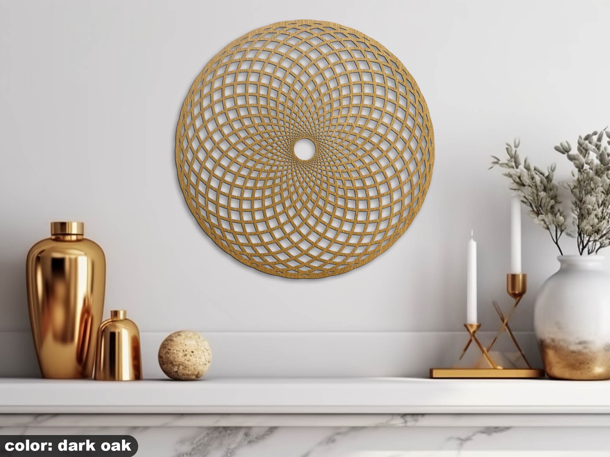 Torus Yantra Wood Wall Decor, Sacred Geometry Wall Art, Flower of Life ...