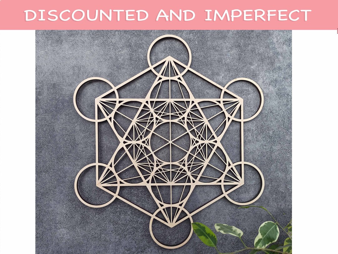 DISCOUNTED Sacred Geometry Wall Hanging Metatrons Cube Wall Etsy