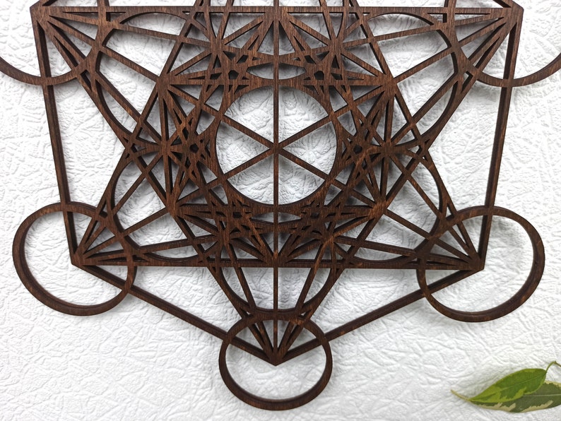 Metatrons Cube Wall Decor, Sacred Geometry Wall Art, Yoga Studio Decor ...