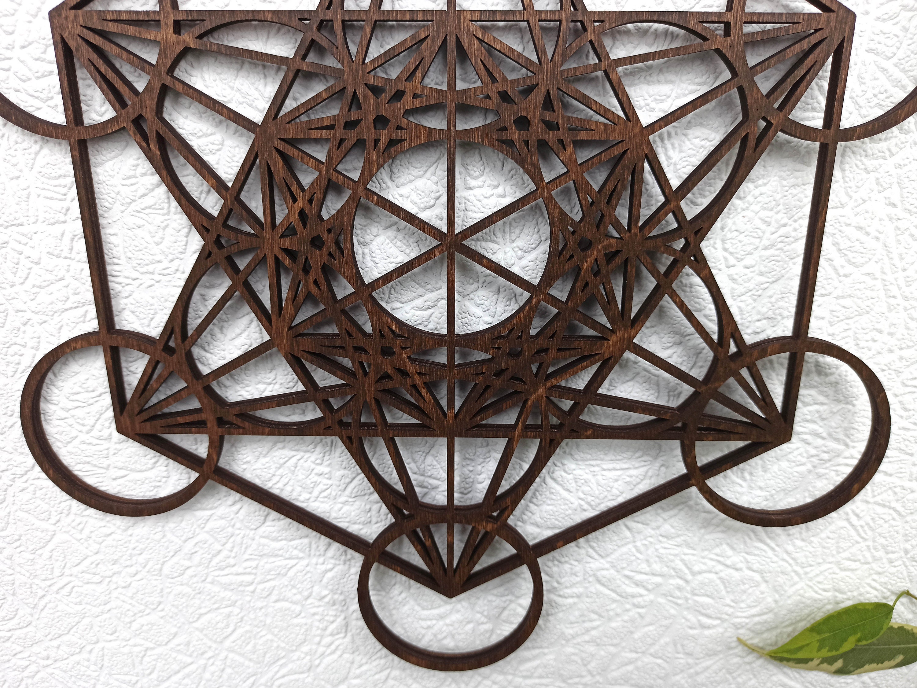Metatrons Cube Wall Decor, Sacred Geometry Wall Art, Yoga Studio Decor ...