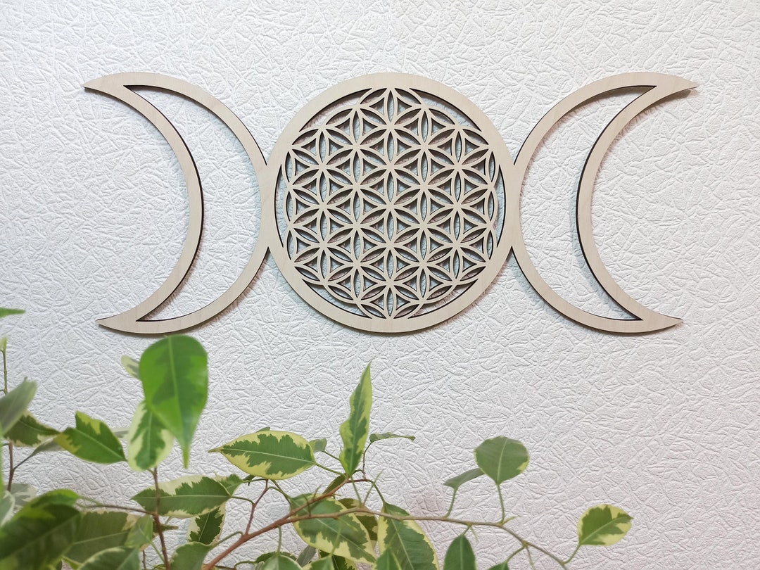 ProArts Blume Des Lebens Wanddekoration - Birkenholz Ornament 30x30cm