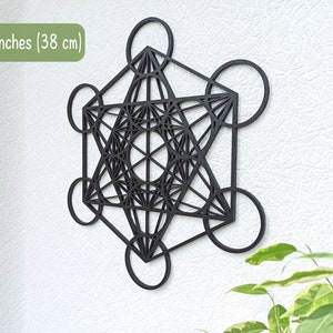 Metatrons Cube Wall Decor, Sacred Geometry Wall Art, Yoga Studio Decor ...