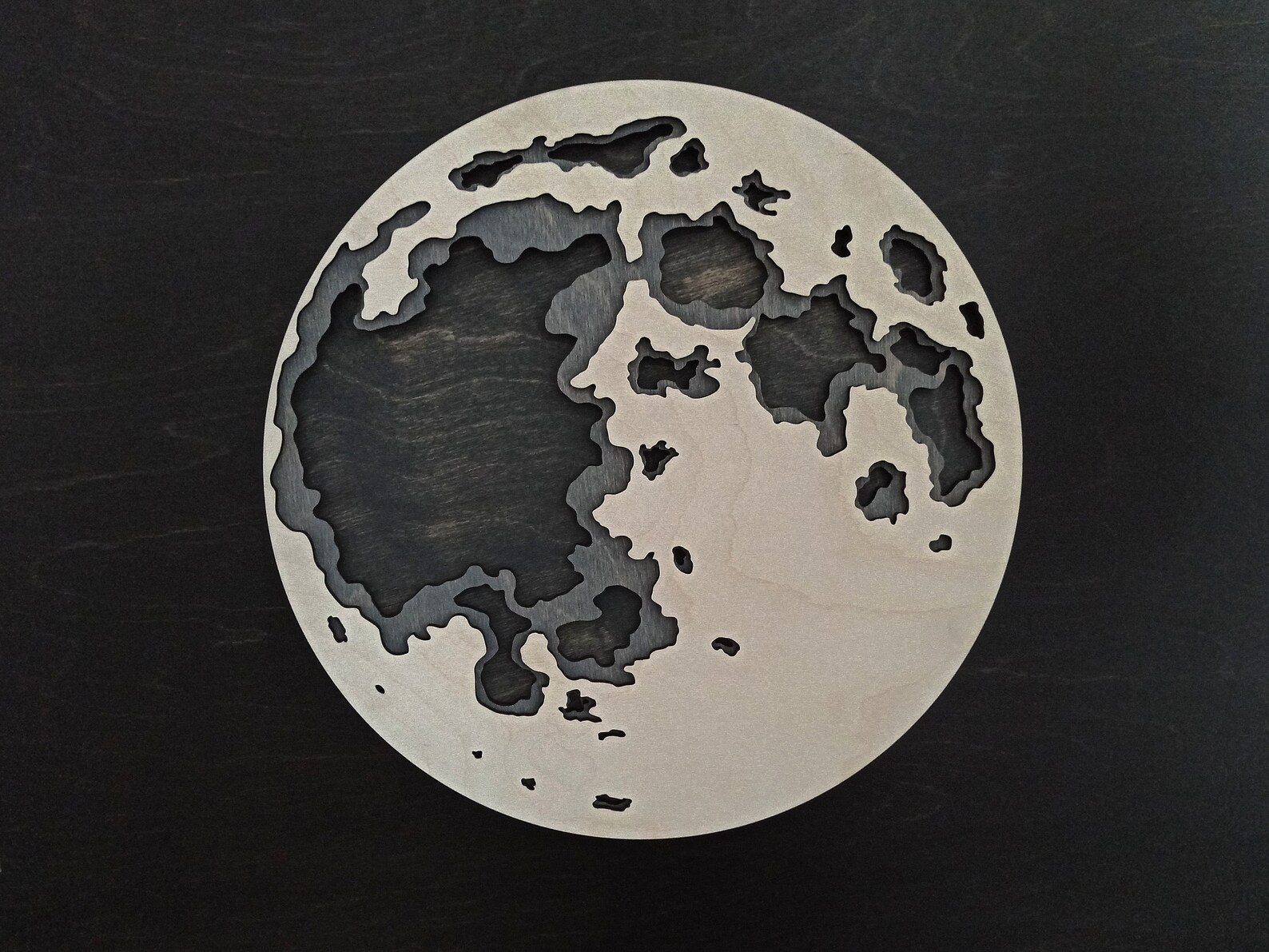 3D Moon wall decor Extra large Moon wood wall art Wiccan Etsy