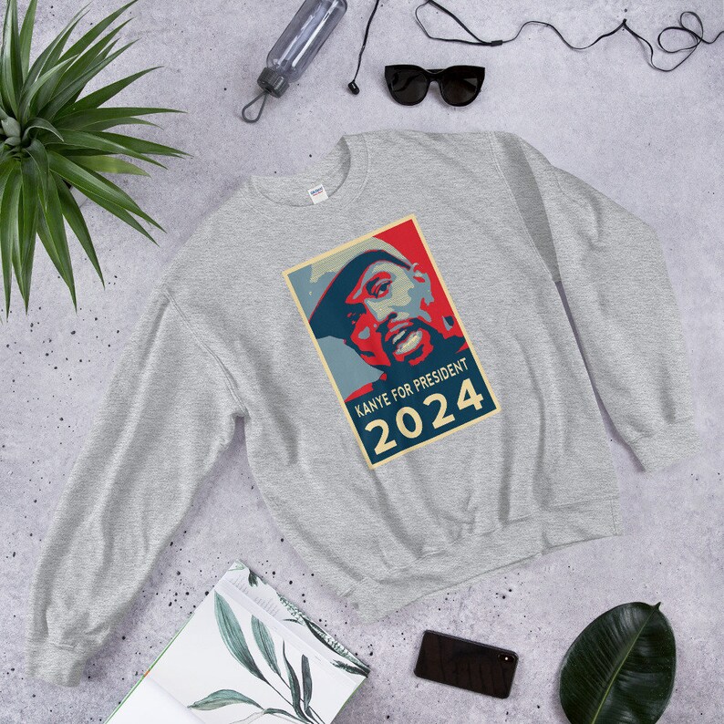 Kanye for President 2024 Sweatshirt Unisex Heavy Blend Etsy