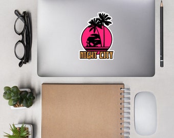Night City Sticker Bubble-free