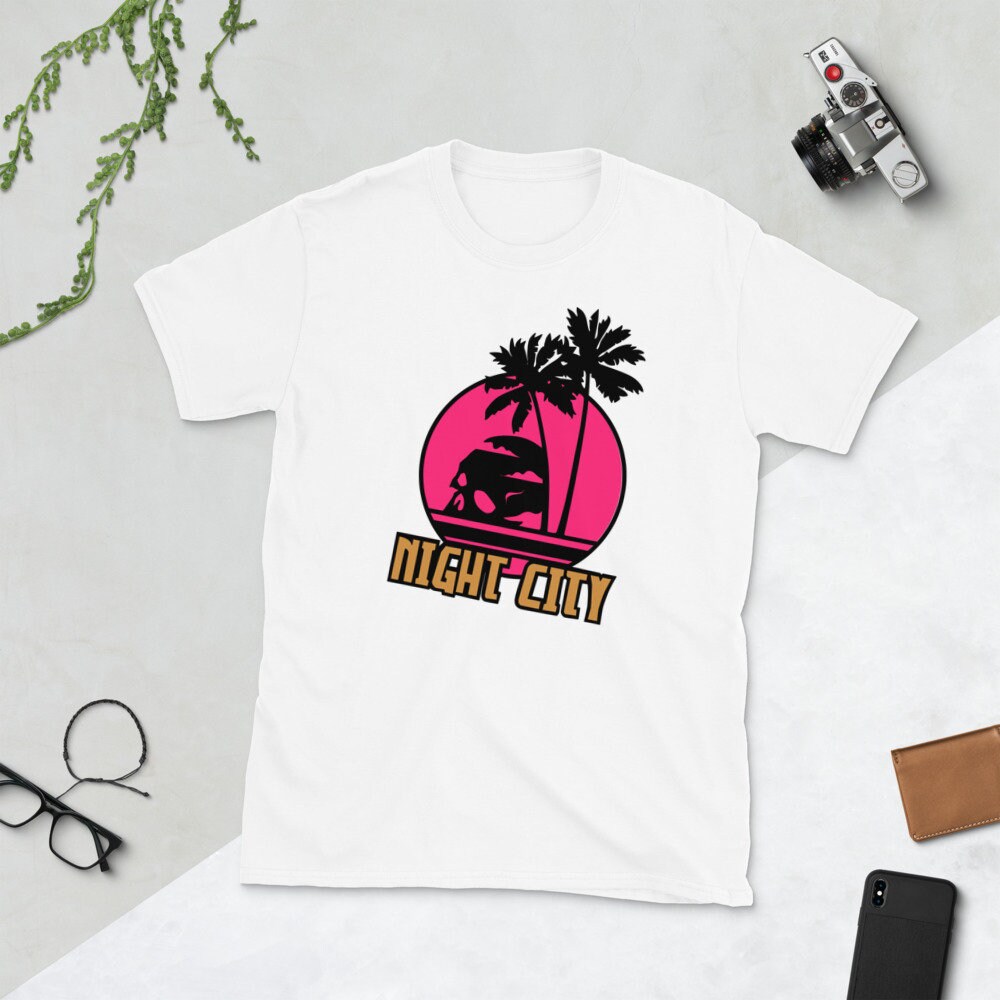  CKロゴ ナイトシティ 半袖Tシャツ ナイトシティロゴ半袖ユニセックスTシャツ - Etsy 日本