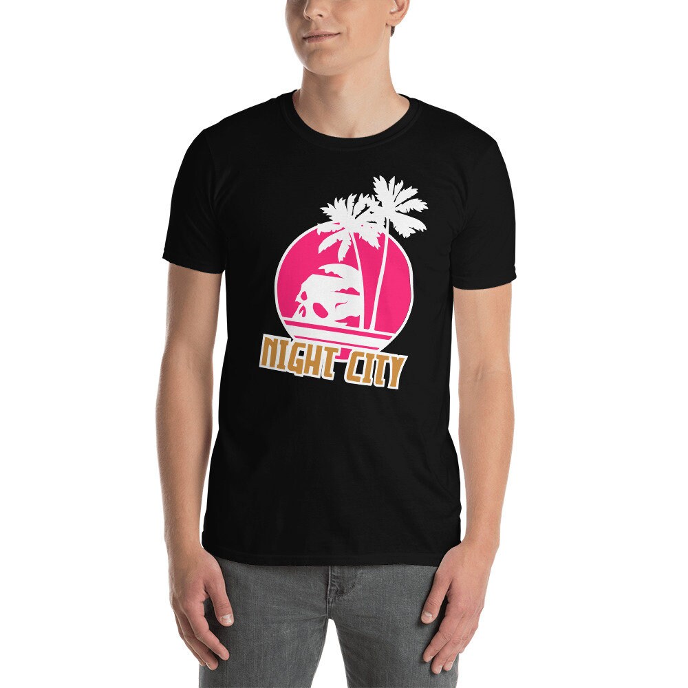   CKロゴ ナイトシティ 半袖Tシャツ ナイトシティロゴ半袖ユニセックスTシャツ - Etsy 日本