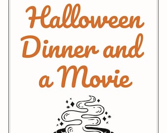 Halloween Dinner and a Movie Book