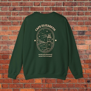 Cape Elizabeth Lighthouse Rundhals-Sweatshirt - Kuscheliges Unisex-Sweatshirt