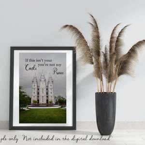 Salt Lake Temple Digital-Salt Lake Temple-Salt Lake Temple Art-LDS Temple-LDS Temple Art-Salt Lake Temple Printable