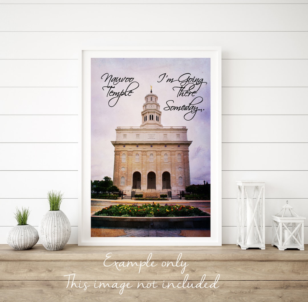 Nauvoo Temple-nauvoo Art-lds Temple Art-lds Temple Printable-lds Temple ...