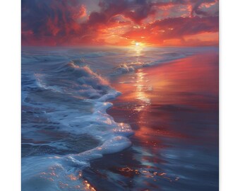 OCEAN DREAMS: Ocean Wall Art | Ocean Art | Beach Wall Art | Extra Large Art | Coastal Art | Abstract Ocean  | Canvas