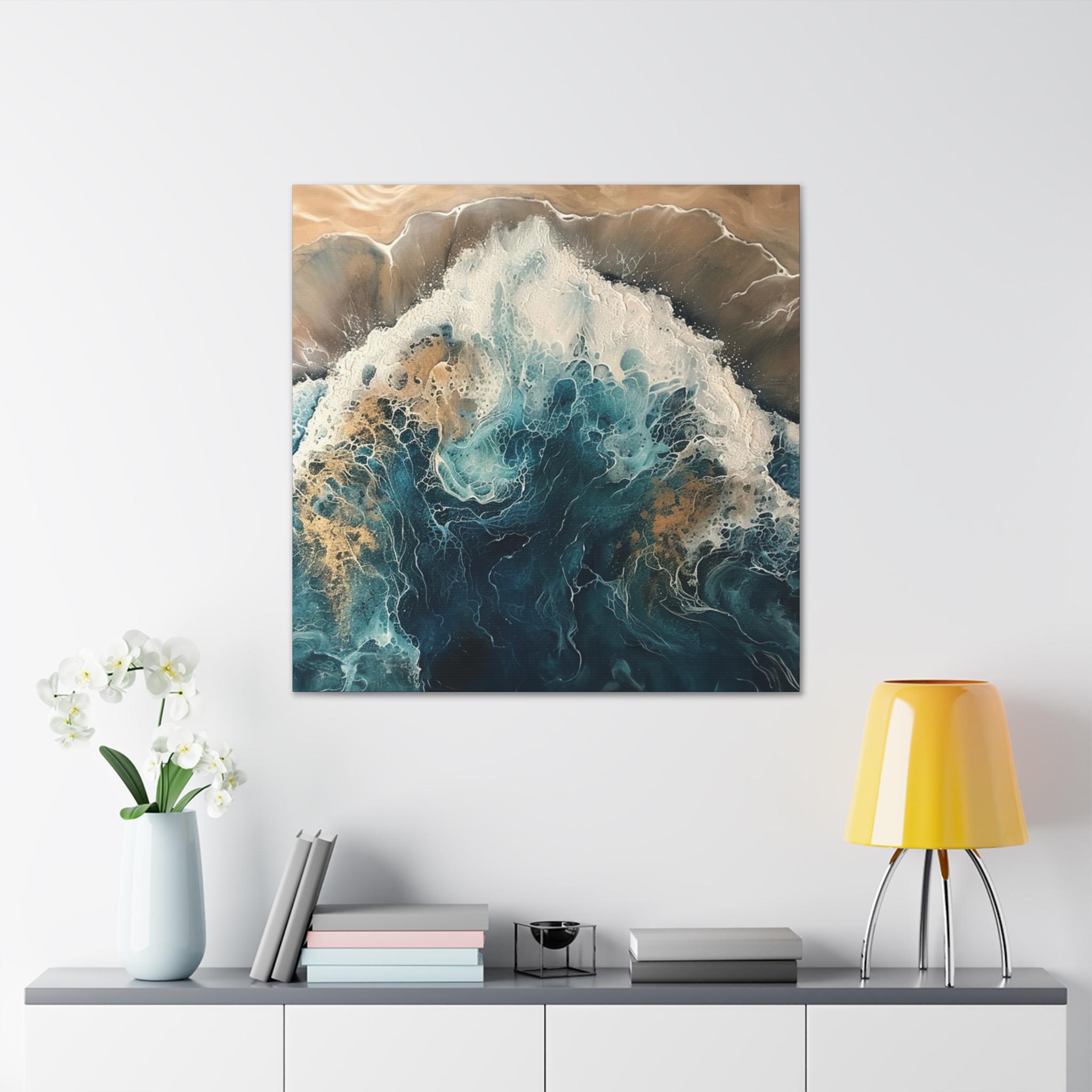 OCEAN PULSE: Ocean Wall Art | Ocean Art | Beach Wall Art | Extra 