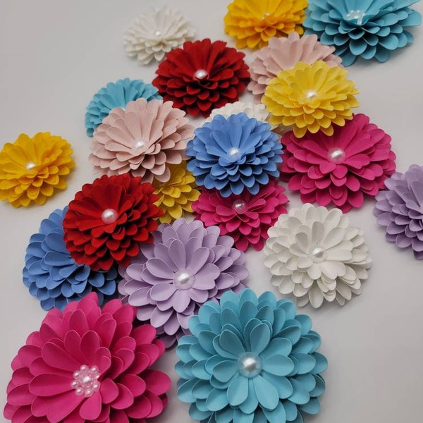 Pearl Paper Flowers Etsy