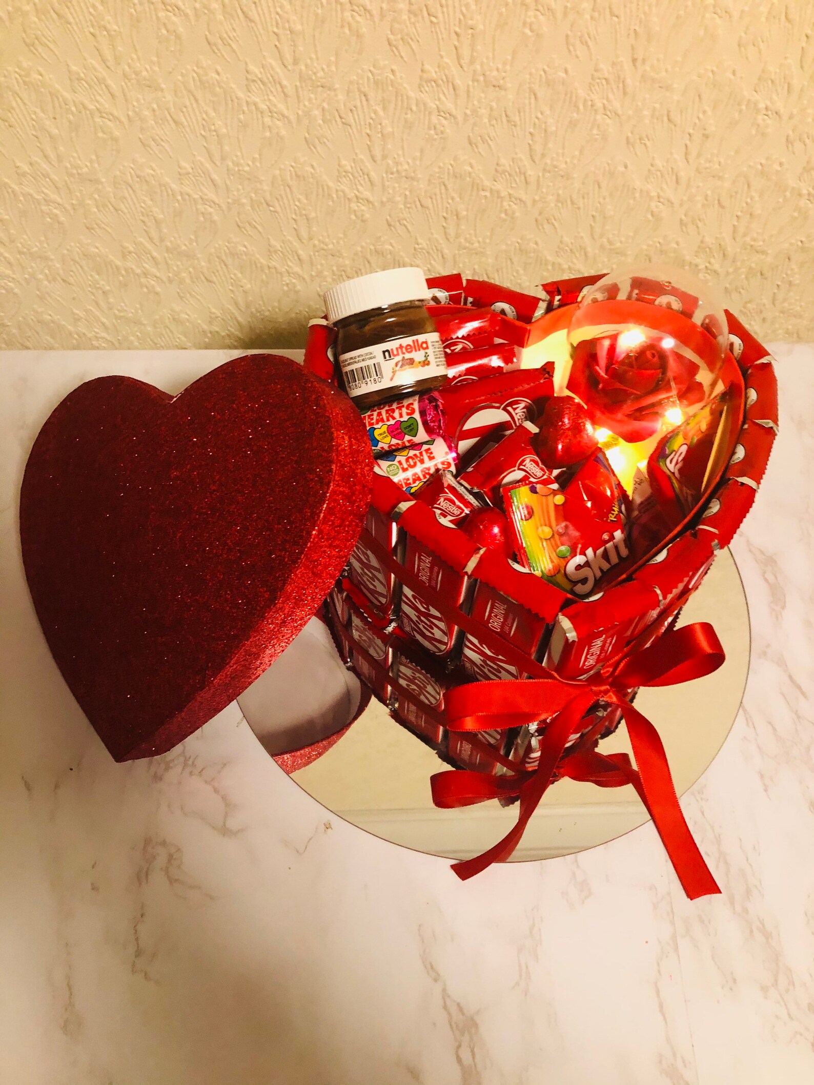 Heart Kit Kat chocolates gift box for a loved one .It Etsy