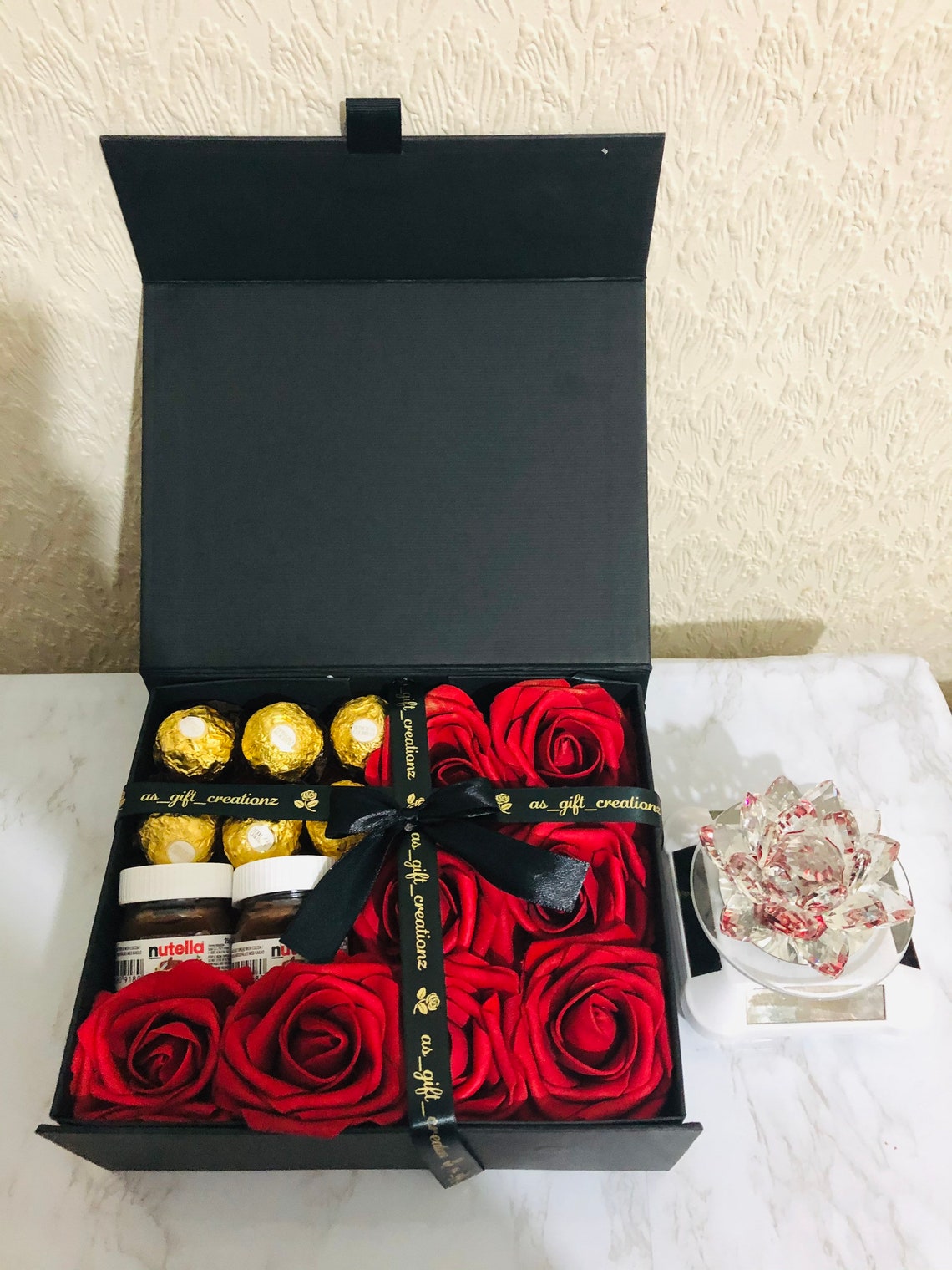 Luxury Gift Box Personalised With Flowers & Etsy