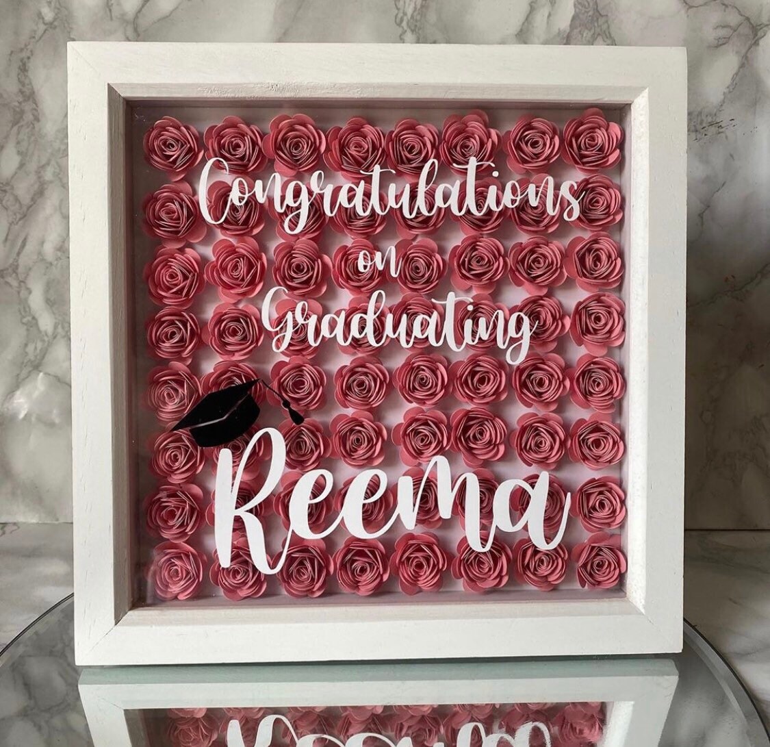 Graduation Gift ,graduation Shadow Box Frames, Personalised Hand Made