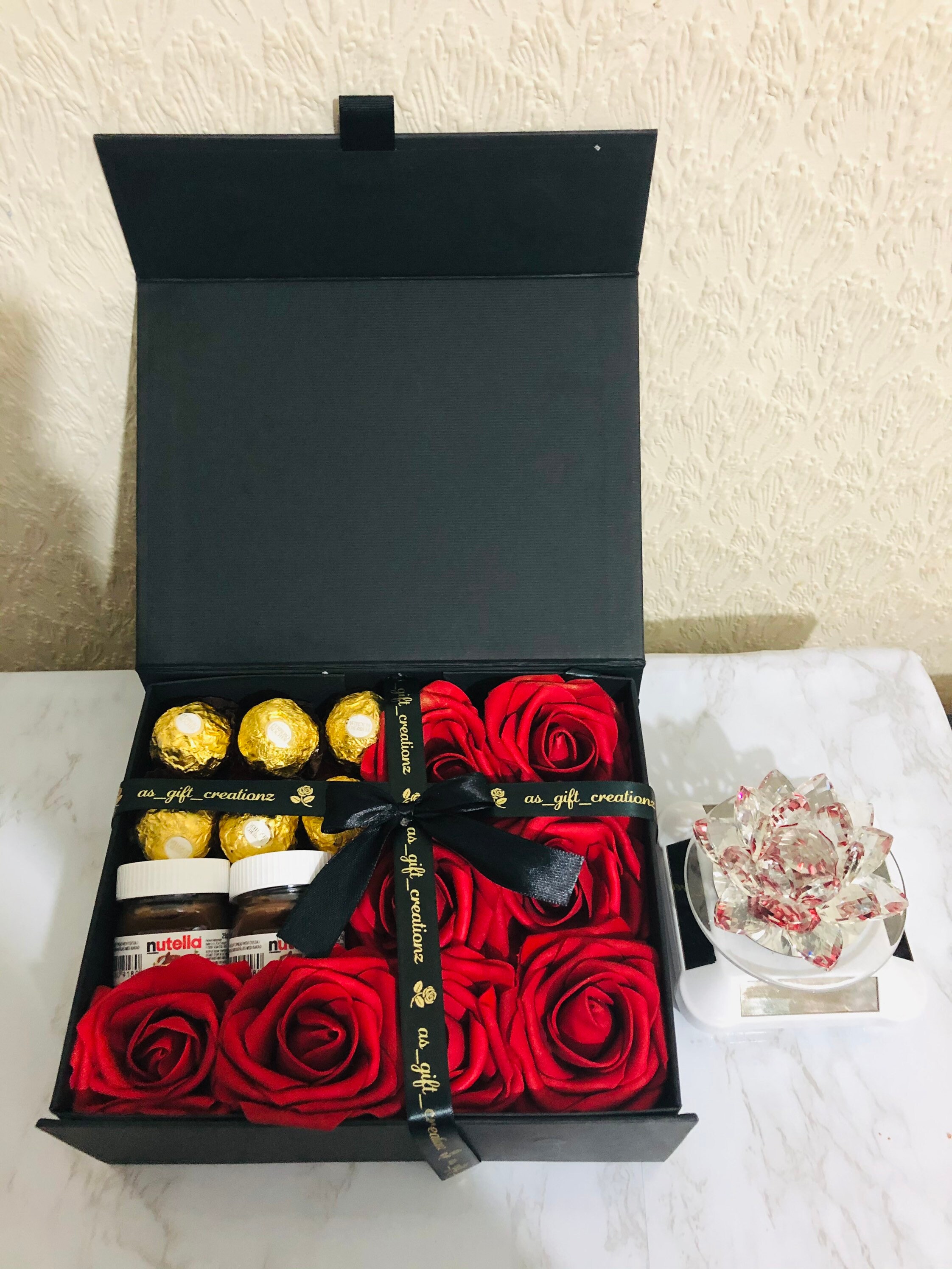 Luxury Gift Box Personalised With Flowers & Chocolates,for All