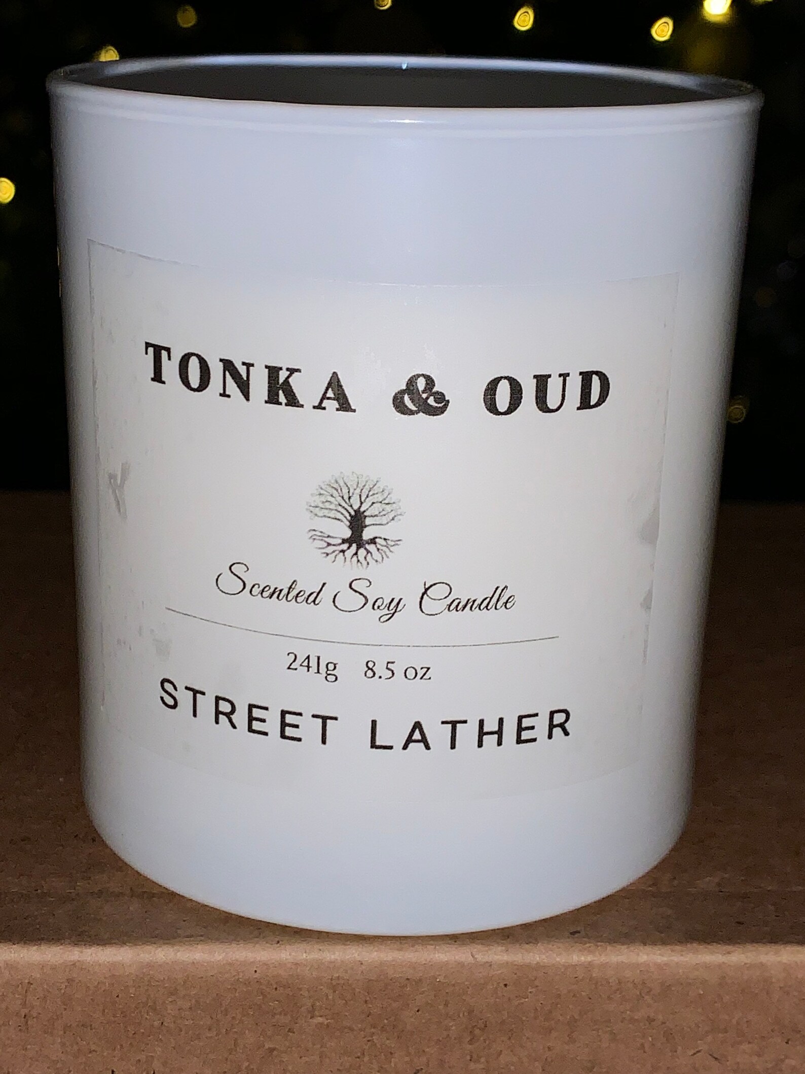 Tonka & Oud scented Soy Wax Candle Etsy
