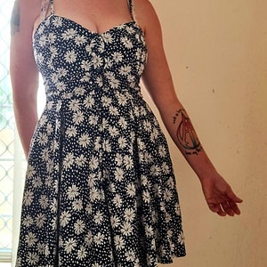 90s Y2K Style Floral Mini Dress