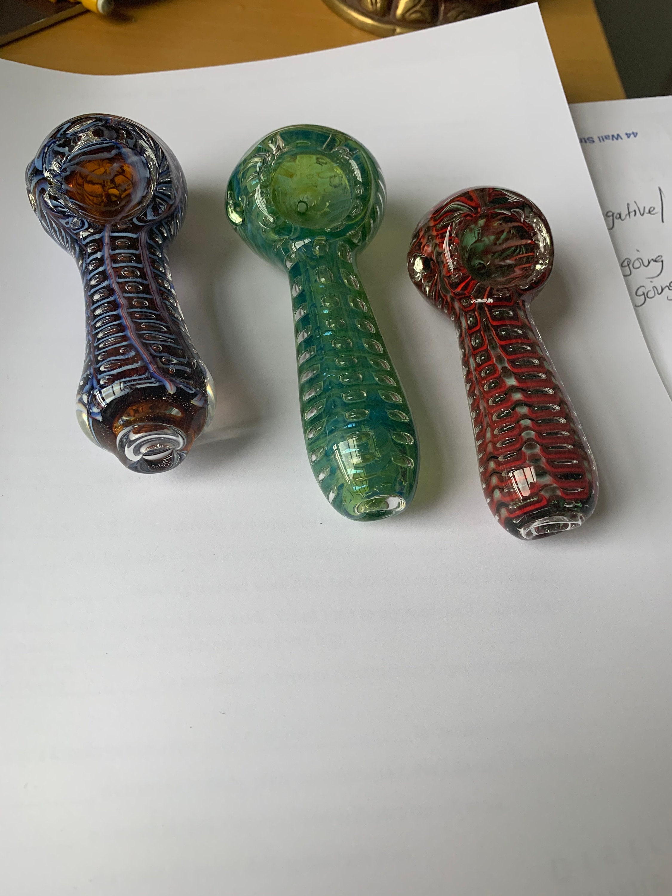 Glass smoking pipes hand pipes handmade Etsy