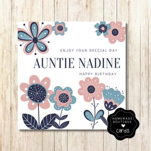carte d'anniversaire de tante | carte d'anniversaire pour tante tante tante | Carte Joyeux anniversaire