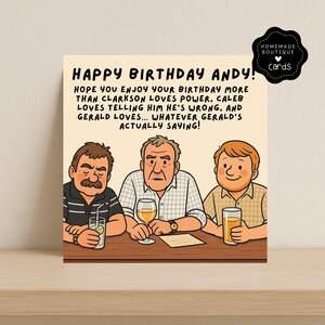 Divertente biglietto di auguri per la fattoria di Clarkson - Jeremy, Gerald e Caleb / Biglietto di auguri per la fattoria di Clarkson / Ispirato a Diddly Squat