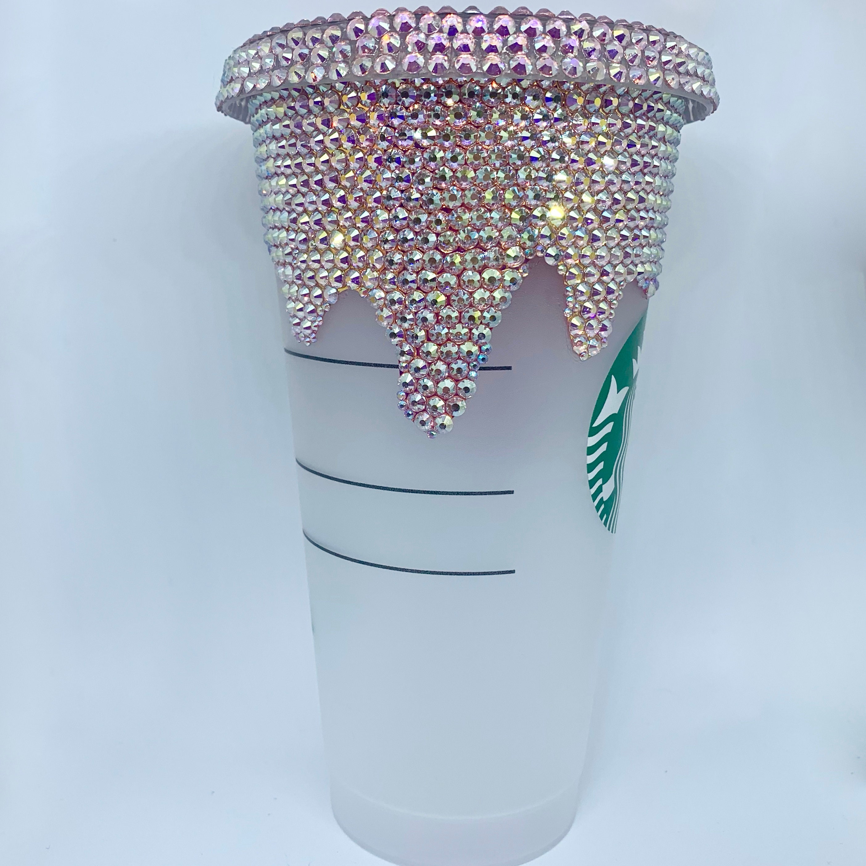 Bling Starbucks 24oz Cold Cup Rhinestone Crystal Starbucks Etsy