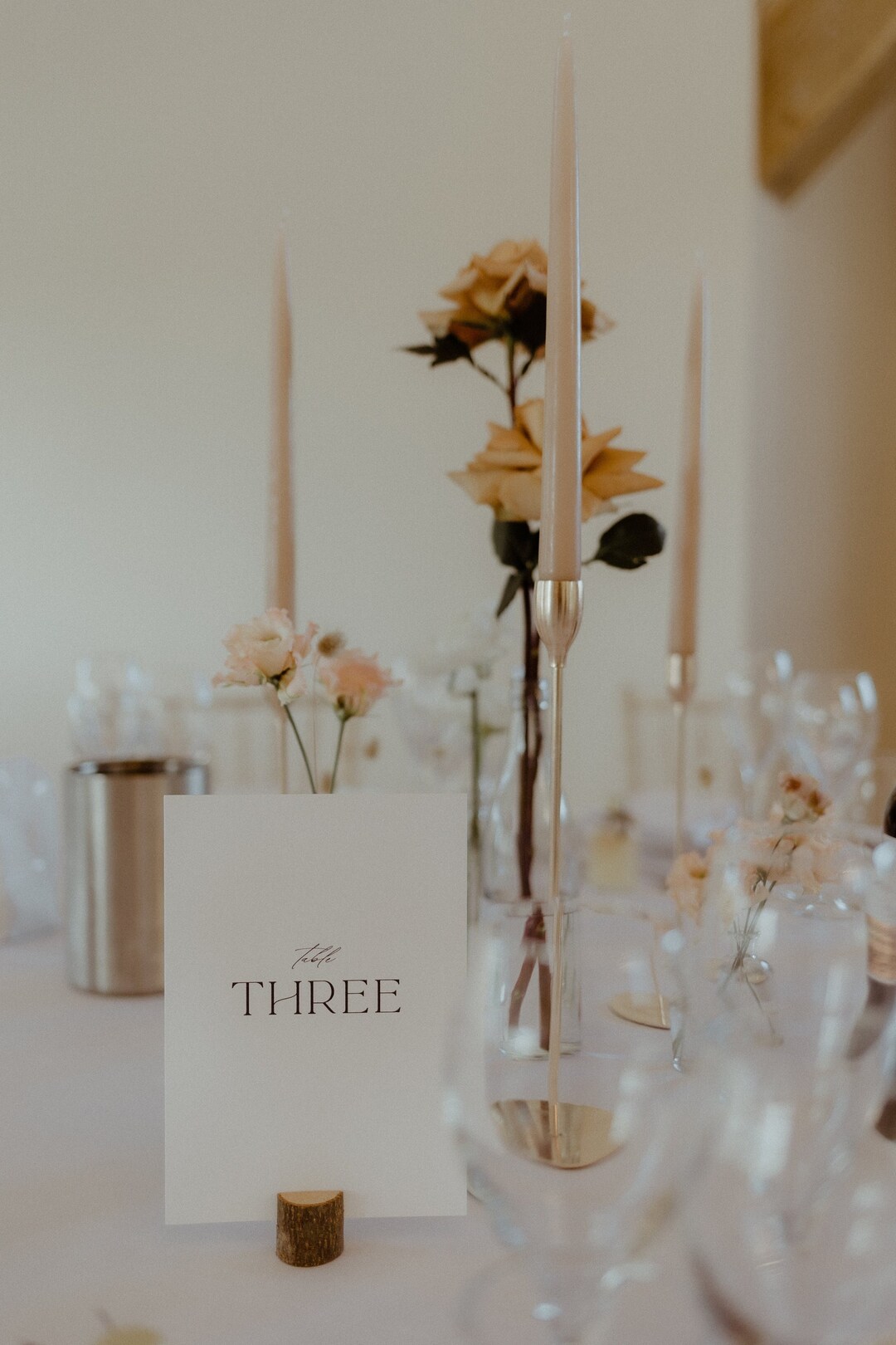 Wedding Table Numbers | Minimal Luxury Table Numbers | Bespoke Table ...