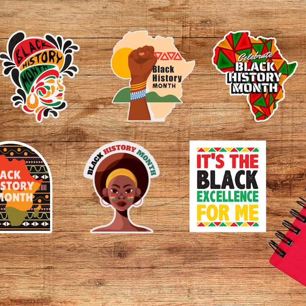 Black History Month, African American, Melanin,  Planner, Black History Teacher Stickers