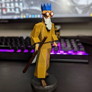 Runescape/OSRS Old Wise Man Figur 3d gedruckt cooles Geschenk für einen Gamer premium Qualität handgefertigt