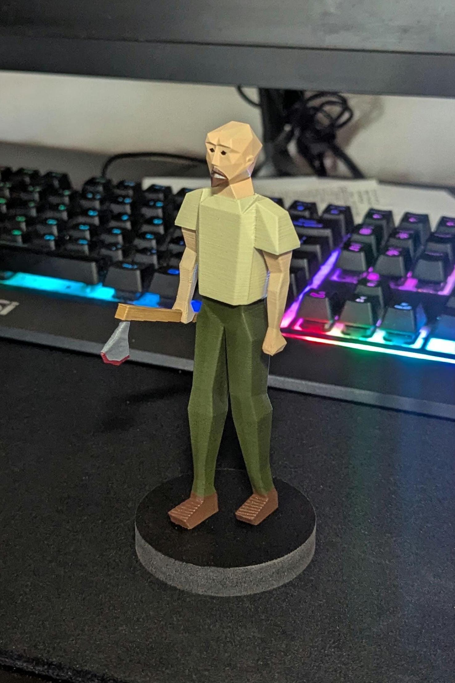 OSRS/Runescape LVL 3 WC bot figurine 3d printed cool gift for a gamer premium quality hand painted figurine statue collectable