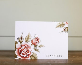 Thank You Cards, Watercolor Cards, Christmas Gifts, For Her, Floral Cards, Handmade Cards, Greeting Cards, Pack of Cards, Stocking Stuffers