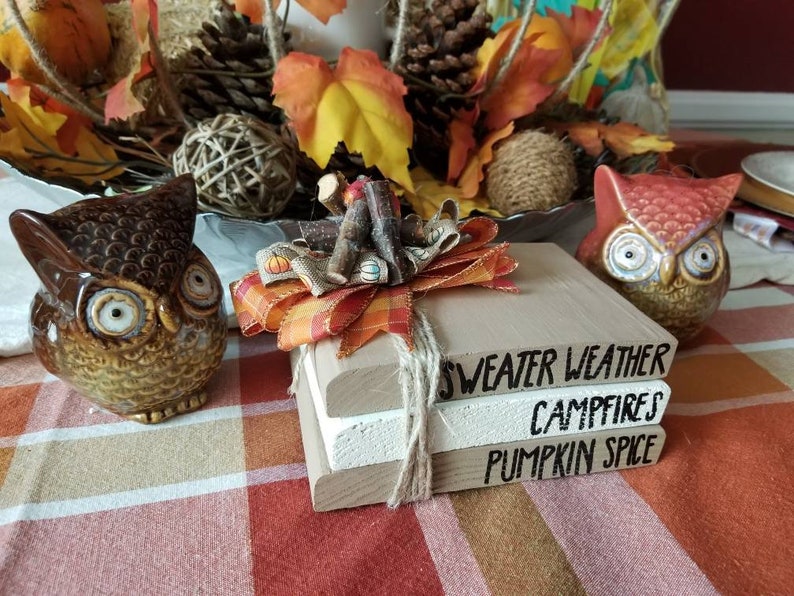 Autumn Book Stack