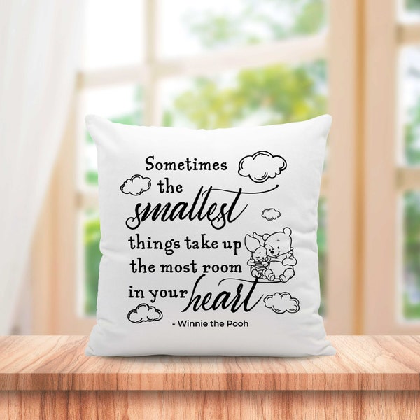 Sometimes the smallest things take up the most room in your heart, Winnie the Pooh Cut File, SVG, Silhouette, Cricut, Kid Room, Nursery, DXF