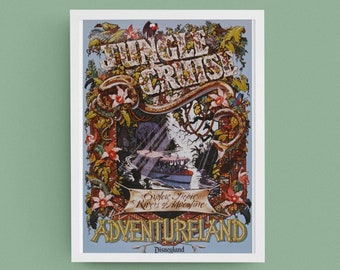 ジャングルクルーズポスター アドベンチャーランドポスター ビンテージ