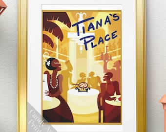 Tiana's Place Print - Princess and the Frog - Disney Poster, Disney Princess, Walt Disney, Home Decor, Disney, Wall Art, Splash Mountain