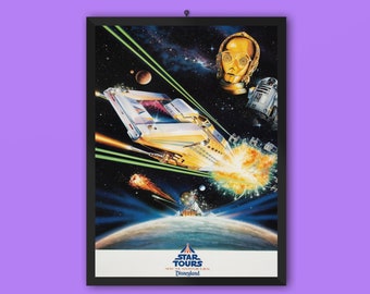 Disneyland Star Tours Attraction Poster Art - Etsy