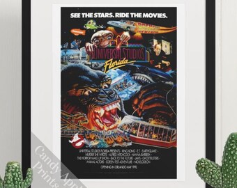 Universal Studios Florida 30th Anniversary Print - For Fans of the Movies & the Orlando Theme Park. Universal Studios Wall Art, Home Decor