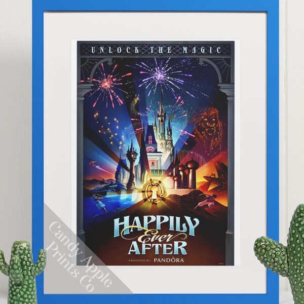 Impression pour toujours - Feu d'artifice Disney, impression Disney, affiche Disney, enchantement, impression Disney World, impression Magic Kingdom, voeux