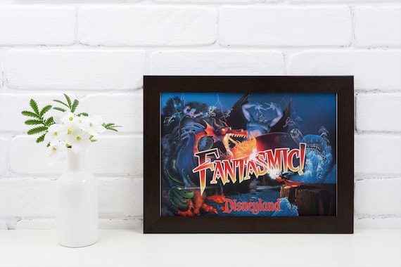 Fantasmic Print - Disneyland Poster, Disney Wall Art, Vintage Home
