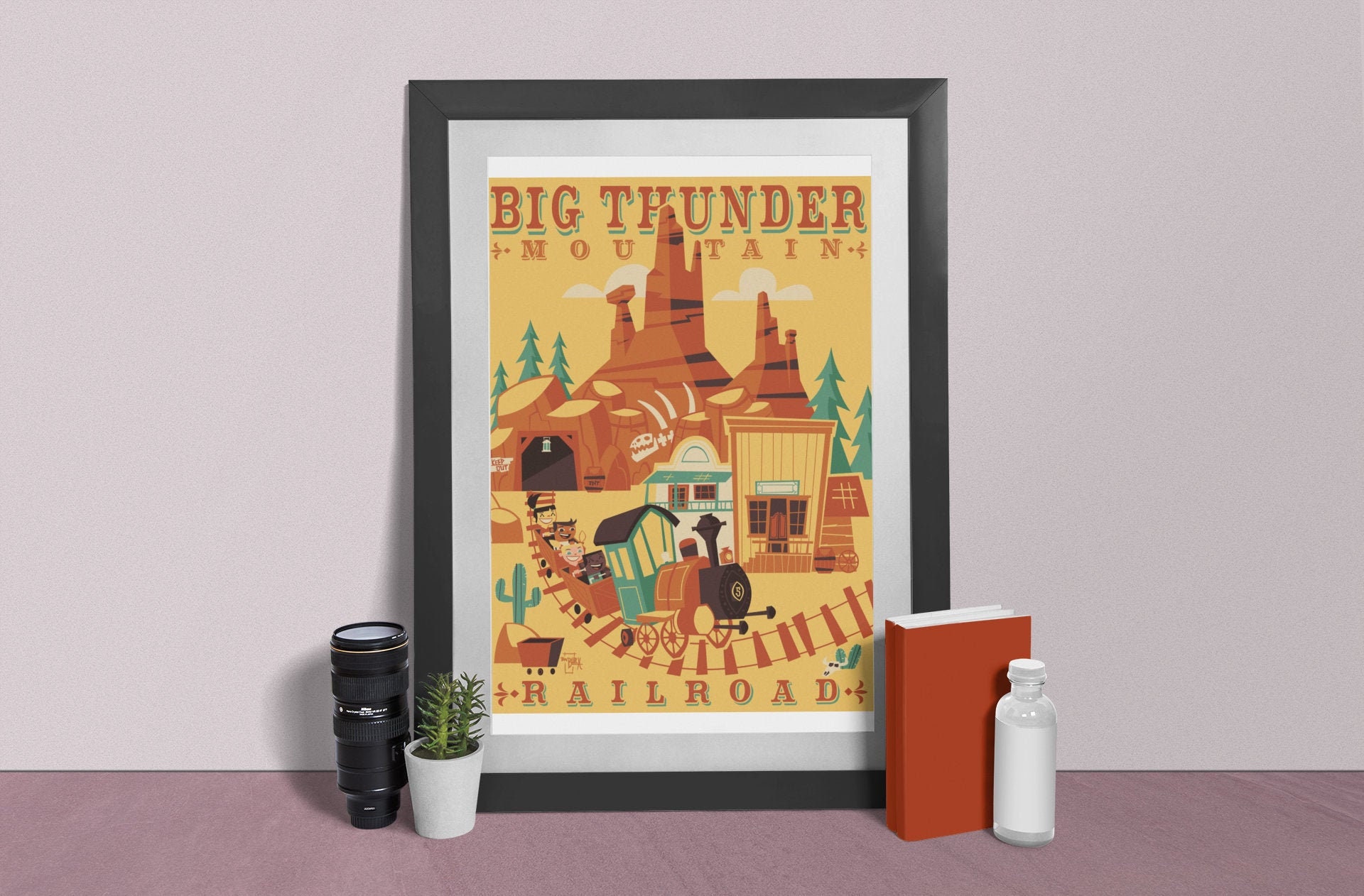 Big Thunder Mountain Print Modern Poster Disney Poster | Etsy