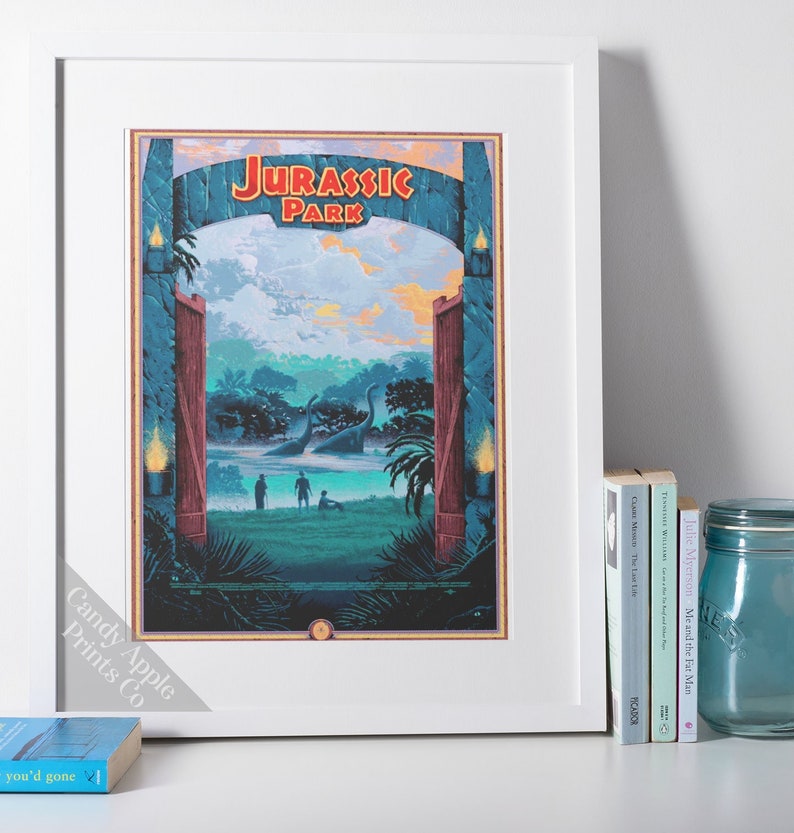 Jurassic Park Print Jurassic Park Poster Universal Studios - Etsy