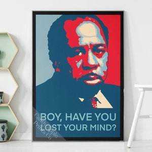 The Office - Stanley Hudson Poster, Dwight Schrute, Michael Scott, Dunder Mifflin, Office Gift, Office Merch, Office Wall Art Christmas Gift
