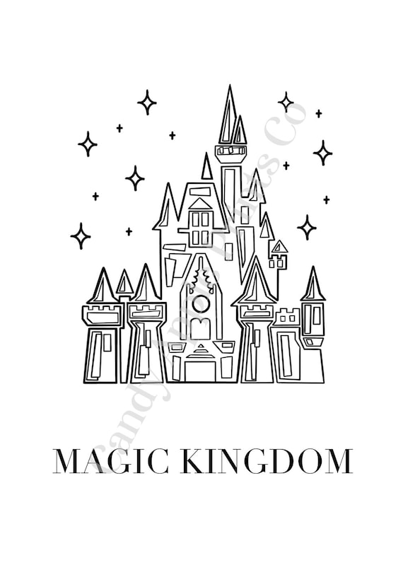 Disney Princess Castle Drawing