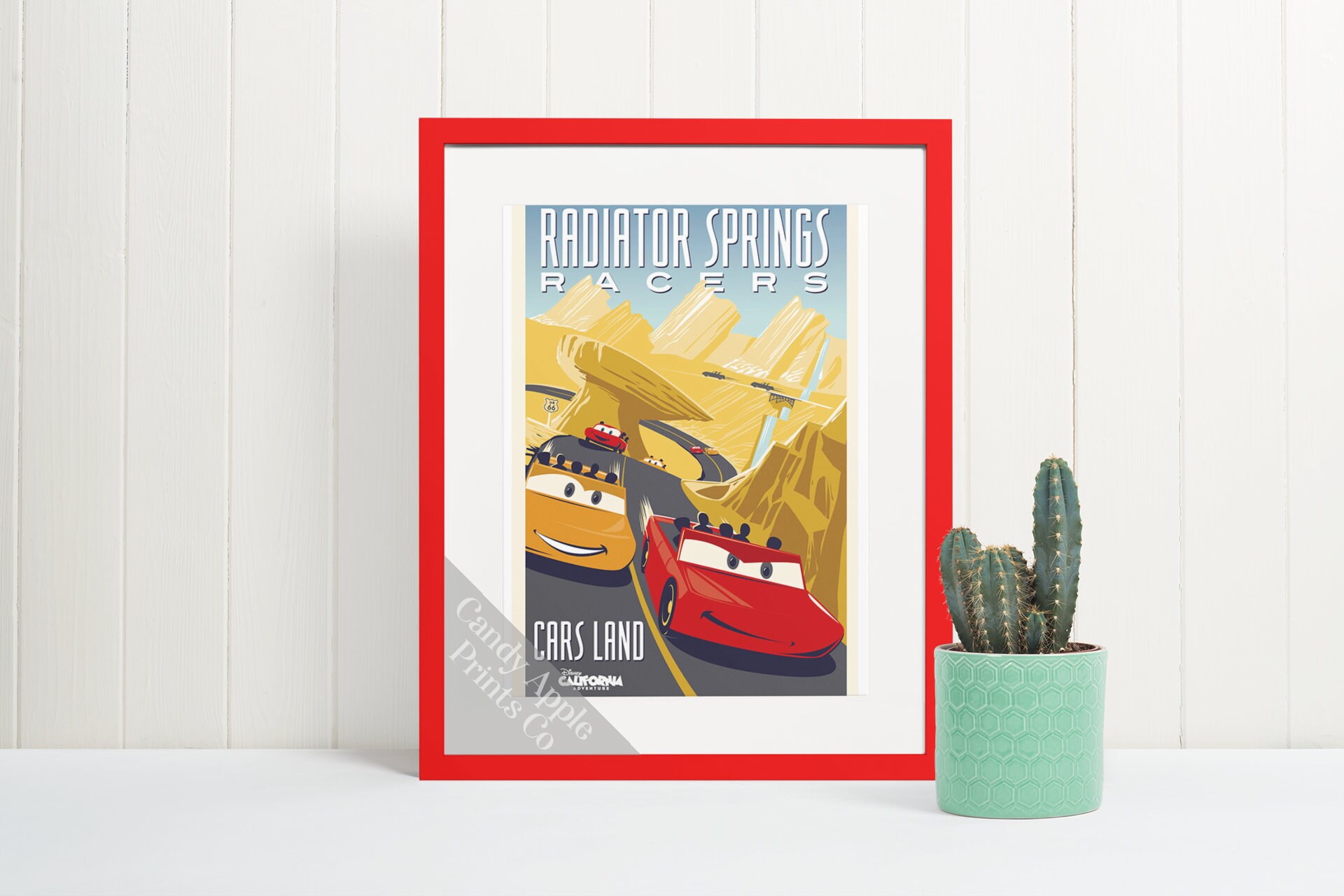 Radiator Springs Racers Classic Ride Poster / Disneyland Etsy
