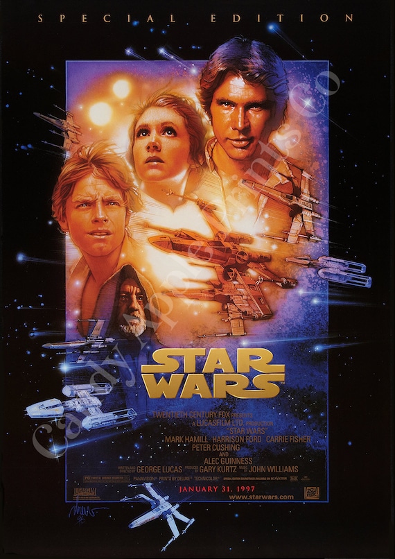 Star Wars Original Trilogy Movie Poster Prints - Luke Skywalker