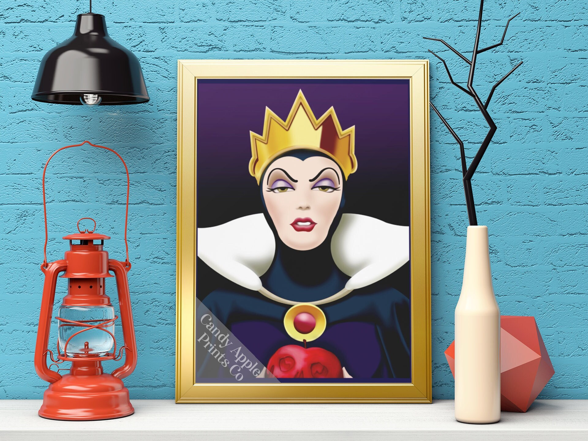 邪悪な女王プリント - 白雪姫の映画ポスター、ディズニーの悪役の