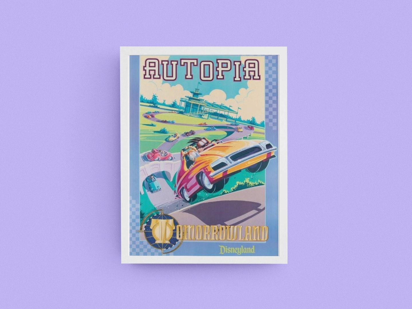 Autopia Disneyland Print – Tomorrowland Wall Art, Magic Kingdom